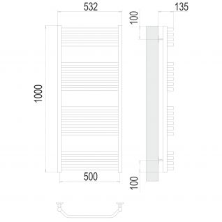 Полотенцесушитель водяной Terminus Виктория стандарт