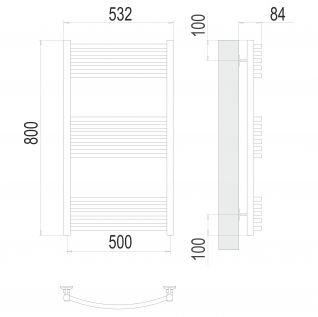 Полотенцесушитель водяной Terminus Классик 