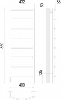 Полотенцесушитель электрический Terminus Классик