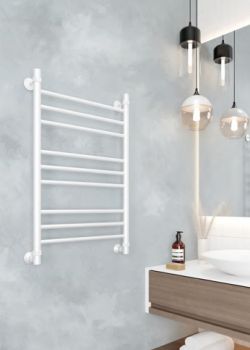 Полотенцесушитель водяной ПК Ника Classic ЛП г2 белый Matt люкс с вентилями