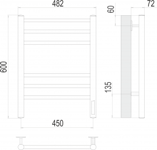 Terminus  КС Аврора RAL 9003 белый матовый 