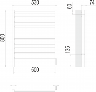 Terminus Электро КС Ватикан  RAL 9005, черный матовый