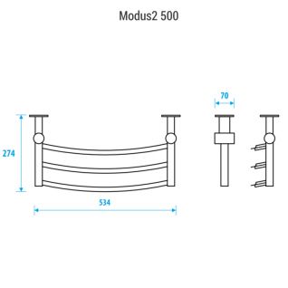 Полка  для полотенцесушителя Energy Modus2 500