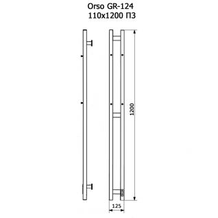 Полотенцесушитель электрический Grois Orso GR-134 П3 белый матовый