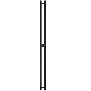 Полотенцесушитель электрический Terminus Стойка DUO КРУГ 1600 черный, RAL 9005