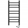 Полотенцесушитель электрический Laris Лаванда ЧКЧ П8 30х70 черный матовый