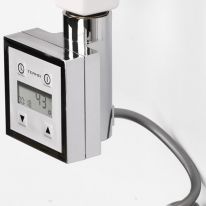 Комплект блок управления KTX 3 МU хром с Terma-split 600w, спиральный кабель с вилкой