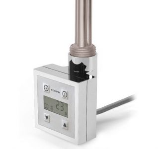 Комплект блок управления KTX 3 МU хром с Terma-split 600w, спиральный кабель с вилкой