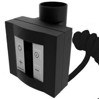 Комплект блок управления KTX 4 U черный с Terma-split 600W, спиральный кабель с вилкой