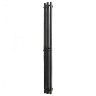 Полотенцесушитель водяной Grota Corsa с крючками черный матовый