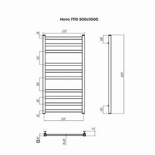 Полотенцесушитель водяной Terminus Ното