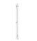 Полотенцесушитель электрический Ника Robe-2 120x10 белый матовый
