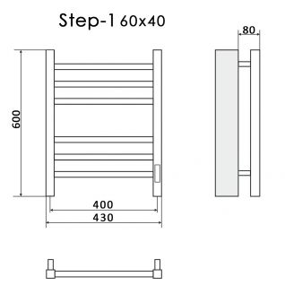 Полотенцесушитель электрический Ника Step-1 Универсальный