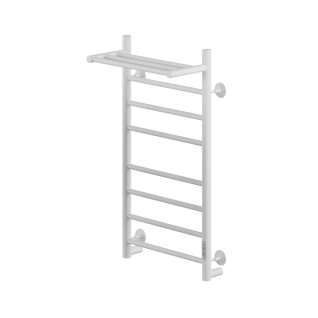 Полотенцесушитель электрический Ника Way-2  Универсальный с полкой белый матовый