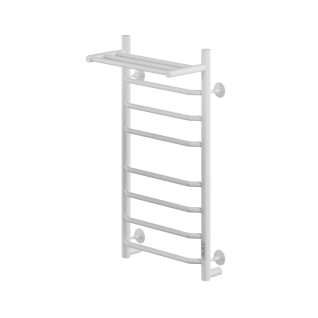Полотенцесушитель электрический Ника Way-3  Универсальный с полкой белый матовый