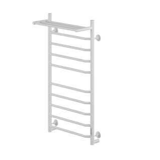 Полотенцесушитель электрический Ника Way-3  Универсальный с полкой белый матовый