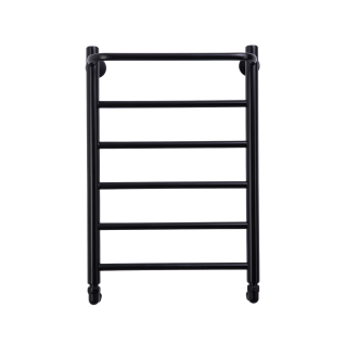 Полотенцесушитель водяной Comfysan Capri с полкой, черный матовый