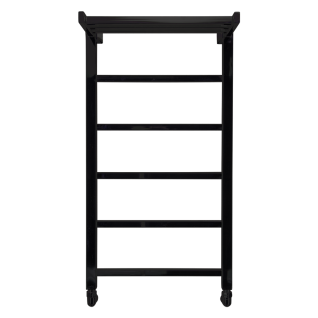 Полотенцесушитель водяной Comfysan Marte-K с полкой, черный