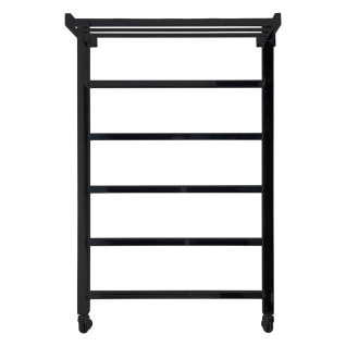 Полотенцесушитель водяной Comfysan Marte-K с полкой, черный