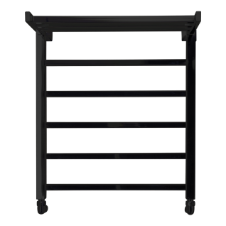 Полотенцесушитель водяной Comfysan Marte-K с полкой, черный