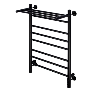 Полотенцесушитель электрический с/т Comfysan Luce с полкой, черный