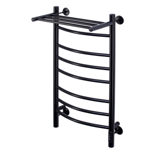 Полотенцесушитель электрический с/т Comfysan Noumi с полкой, черный