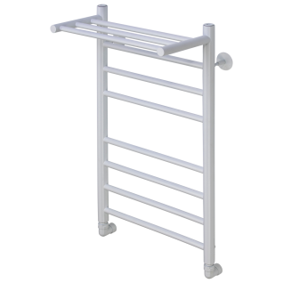 Полотенцесушитель водяной Comfysan Luce с полкой, белый