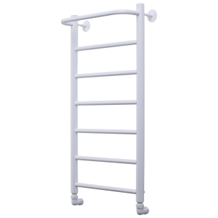 Полотенцесушитель водяной Comfysan Capri с полкой, белый матовый