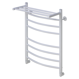 Полотенцесушитель водяной Comfysan Noumi с полкой, белый матовый