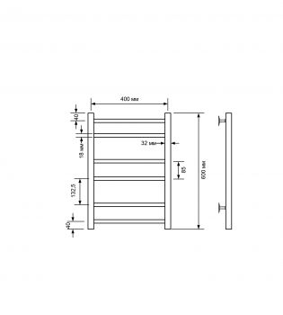 Полотенцесушитель электрический с/т Comfysan Noumi , белый