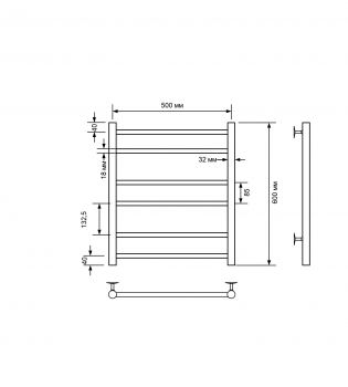 Полотенцесушитель электрический с/т Comfysan Noumi , белый