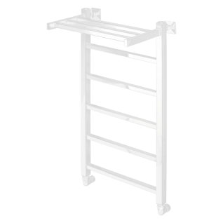 Полотенцесушитель водяной Comfysan Marte-K с полкой, белый