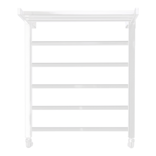 Полотенцесушитель водяной Comfysan Marte-K с полкой, белый