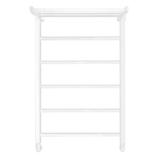 Полотенцесушитель водяной Comfysan Marte-K с полкой, белый