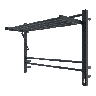 Полотенцесушитель электрический КС TERMINUS Горизонт П8 черный муар