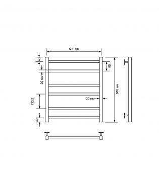 Полотенцесушитель электрический с/т Comfysan Pioli-K, белый