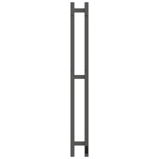 Полотенцесушитель электрический Grois Orso GR-124  П3 grey диммер справа 