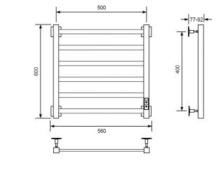Полотенцесушитель электрический с/т Comfysan Roma-K