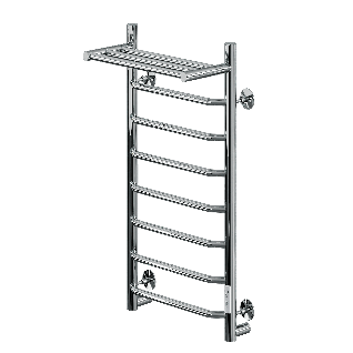 Полотенцесушитель электрический с/т Comfysan Scola с полкой, хром		