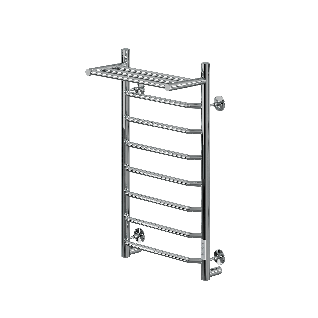 Полотенцесушитель электрический с/т Comfysan Scola с полкой, хром		