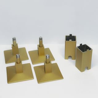 Полотенцесушитель Электрич.кабельный Ника STEP-5 80/50 матовое золото U