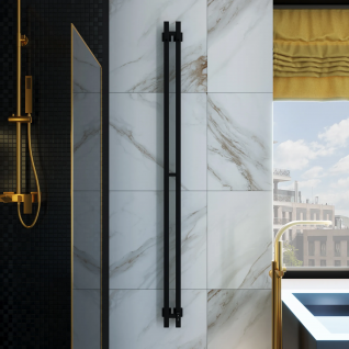 Полотенцесушитель электрический Grota Corsa K черный матовый