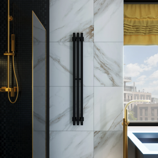 Полотенцесушитель электрический Grota Corsa K черный матовый