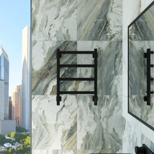 Полотенцесушитель электрический Grota Simple K  черный матовый