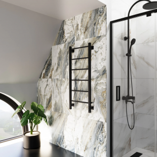 Полотенцесушитель электрический Grota Simple K  черный матовый