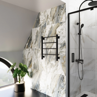 Полотенцесушитель электрический Grota Simple K  черный матовый