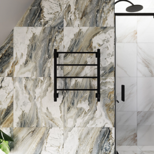 Полотенцесушитель электрический Grota Simple K  черный матовый