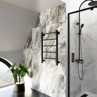 Полотенцесушитель электрический Grota Simple K  черный матовый