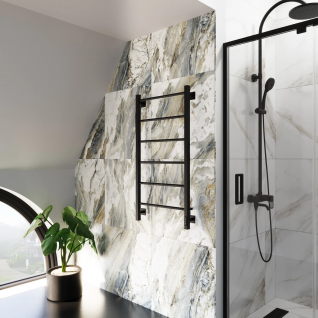 Полотенцесушитель электрический Grota Simple K  черный матовый