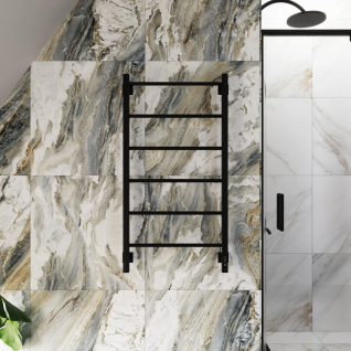 Полотенцесушитель электрический Grota Simple K  черный матовый